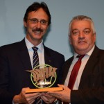 Marcos Stamm, diretor-Geral Brasileiro de Itaipu, recebeu o troféu Amigos do Festival