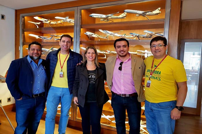 Ancoradouro e Hard Rock Hotels encerram sales blitz em Campinas 1 Israel Otero (Hard Rock), Henrique Diniz (Mondiale/Ancoradouro), Luciana Nasser (Hard Rock), Alejandro Vilar (Hard Rock) e Luiz Cesar Dantas Turlao (Mondiale/Ancoradouro)