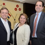 Rogério Guerra, Carolina Gaete, e Eduardo Bernardes, da GOL