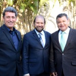 Rogério Siqueira, presidente do Beto Carrero World, Guilherme Paulus, da GJP, e Felipe Gonzalo,da Cassinotur