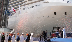 Em dia histórico, MSC recebe Seaview na Itália