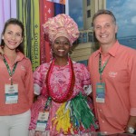 Silvana Lins, Marly Trindade, e Victor Fonseca, da Bahiatursa