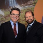Vinicius Lummertz, ministro do Turismo, e Guilherme Paulus, da GJP