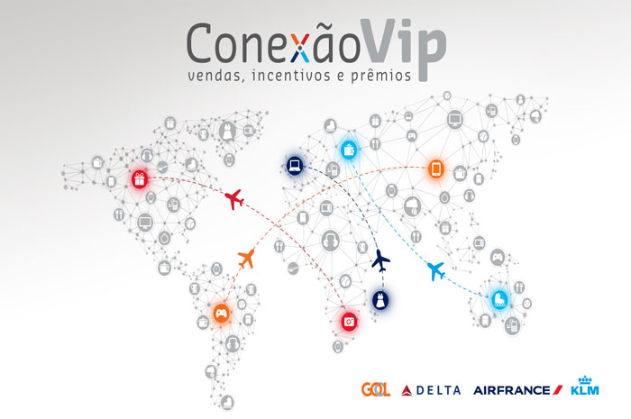 Gol, Delta e Air France-KLM lançam campanha de incentivo para agências e consolidadores Conexão Vip - programa de fidelização da Gol, Delta e Air France-KLM