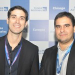Alan Veras, diretor de operações do Aeroporto de Fortaleza, e Gilson Azevedo, gerente de vendas da Copa Airlines Alan Veras, diretor de operações do Aeroporto de Fortaleza, e Gilson Azevedo, gerente de vendas da Copa Airlines