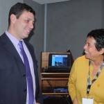 Alexandre Gomes, do Píer Mauá, e Cristina Fritsch, presidente da Abav-RJ