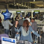 Check in com os primeiros passageiros do novo voo da Copa