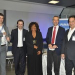 Marc Gordien, da Vinci, Emerson Sanglard, Margareth Menezes, Christophe Didier, e José Alves, secretário de Turismo da Bahia