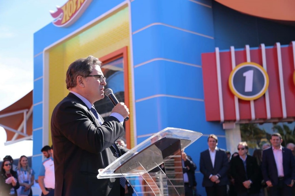Hot Wheels é a mais nova área temática do Beto Carrero World 3 O ministro do Turismo, Vinicius Lummertz, também participou do evento