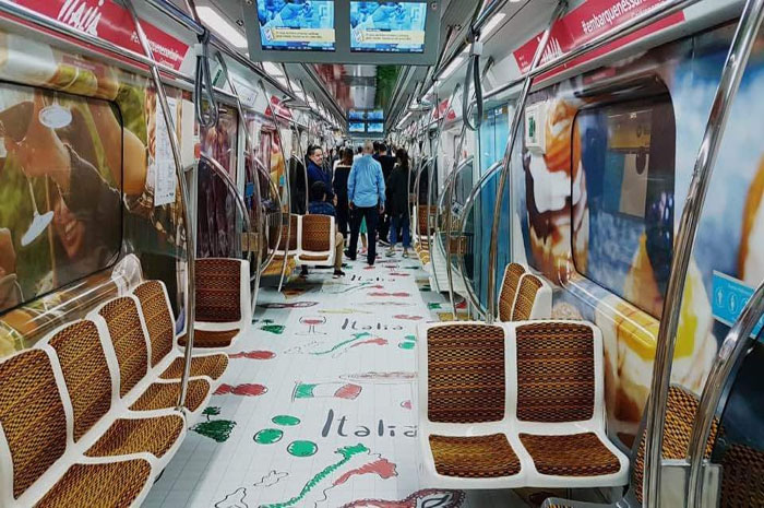 Enit promove Itália em metrô de São Paulo Itália na Linha 4 - Amarela SP