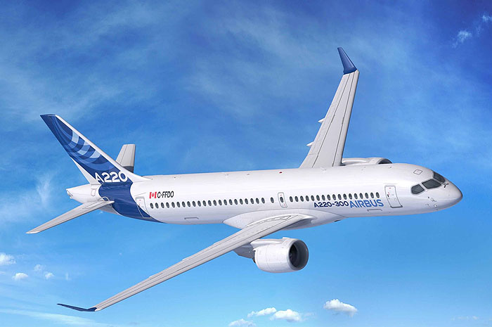 Nova empresa aérea de David Neeleman compra 60 aeronaves A220-300 A220-300