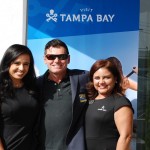 Marisol Berrios e  Apeksha Harjani do  Visit Tampa Bay e Claudio Dasilva M&E 