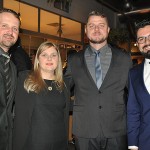 Aleandro Lemos, da Atrio, Roberta Belli, do ibis Budget Curitiba Aeroporto, André Helfer, ibis Styles, e Marcio Kestering, do ibis Busget Curitiba Centro