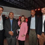 Alexandre Berbel, da Gol, Humberto Batista, da Avipam, Carolina Gaete, da Gol, Reifer de Souza, da Alatur, e Rubens Schwartzmann, da Abracorp
