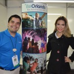 André Almeida e Ana Laura, expositores do Visit Orlando