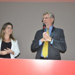 Axel Zeidler, cônsul da Alemanha em São Paulo, abriu o evento ao lado de Margaret Grantham