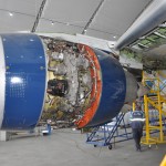 Detalhes da turbina do Embraer E195