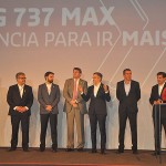 Diretoria da Gol com Cavero, da Boeing
