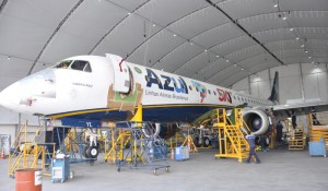 M&E conhece o hangar da Azul que fará manutenção dos novos A320neo; fotos