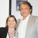 Estela Farina, da Clia Brasil, e Arialdo Pinho, secretário de Turismo do CE