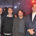 Fabio Mader, da CVC, Guilherme e Marcelo Paolillo, da Flytour, e Eduardo Bernardes, da Gol