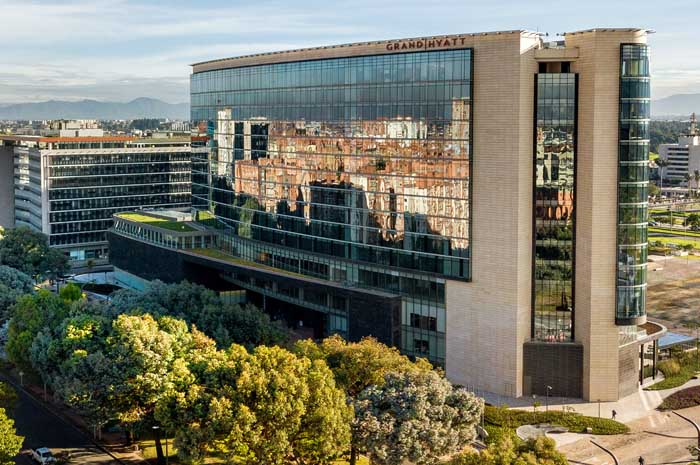 Hotel de luxo, com 372 quartos, é o primeiro da rede Hyatt em Bogotá e o primeiro Grand Hyatt na Colômbia Creditos: Tadeu Brunelli