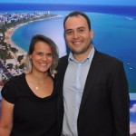 Graziella Fritscher e Jair Galvão, da secretaria de Turismo de Maceió