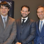 Ignacio Palacios, diretor de Vendas, Bruno Cordaro, gerente de Vendas, e Adrian Ursilli, diretor geral da MSC no Brasil