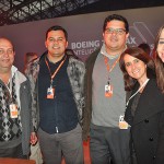 Jairton Rocha, Raphael Valério, Airton Alencar, Iraci Braga e Leila Romachelli, da Gol
