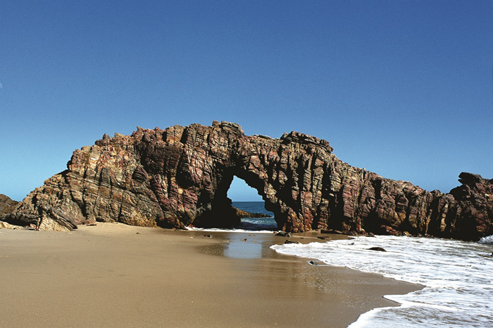 Pedra furada, em Jericoacoara