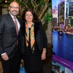 Joe Docal, diretor de Vendas do GMCVB para Amércia Latina e Caribe, e Jussara Hadad, do Consulado Americano Joe Docal, diretor de Vendas do GMCVB para Amércia Latina e Caribe, e Jussara Hadad, do Consulado Americano