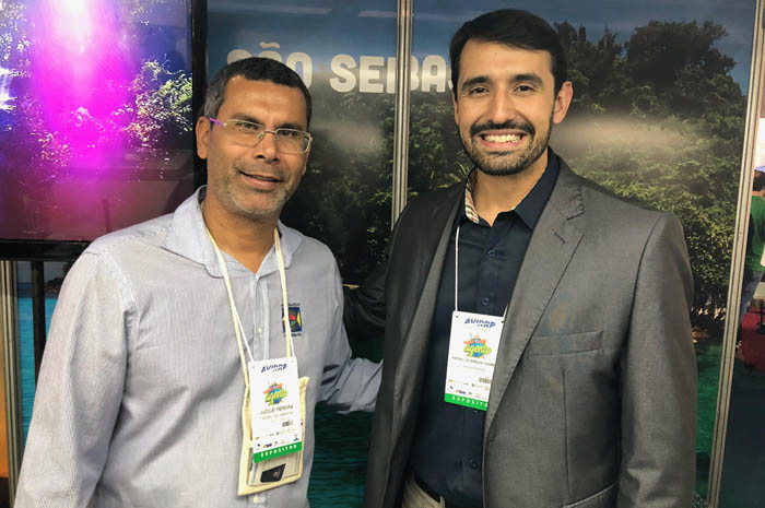 São Sebastião aposta em eventos para manter ocupação 1 Jucilei Silva, do Turismo de são Sebastião e Rafael Correia, da Beach Hoteis