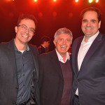 Lucas Paci e Ricardo Paci, da Tyller, com Eduardo Bernardes, da Gol