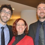Lucas de Almeida e Gustavo Carvalho, da MSC, com Denise Barchi, da Tiua Tur Lucas de Almeida e Gustavo Carvalho, da MSC, com Denise Barchi, da Tiua Tur