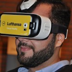 Lufthansa trouxe para o evento uma experiência de realidade virtual a bordo da primeira classe e da classe executiva