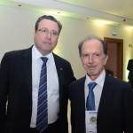 Luiz Carlos Bueno, assessor parlamentar do MTur, com Antônio Sérgio, da Avirrp