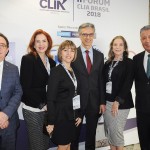 Manoel Linhares, da ABIH Nacional, Enid Vasconcelos, da Abeoc, Jane Teles, da Fecomércio, Marco Ferraz, da Clia Brasil, Anya Ribeiro, da Consultoria Arc, e Alexandre Sampaio, da Cetur