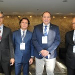 Marco Ferraz e Flávio Peruzzi, da Clia Brasil, com Gustavo Martins e Wilson Cruz, da Conapra