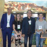 O secretário de Turismo, Arialdo Pinho, com Lauriane Polegato, Everardo Oliveira, Livia Rolim, Diana Rocha e Renata Lubriniki, do Ceará
