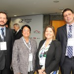 Pablo Zabala, da Discover, Cristina Fritsch, da Abav-RJ, Estela Farina, da NCL, e Alexandre Gomes, do Pier Mauá