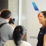 Patricia Lacerda, da American, conversa com os agentes de viagens Patricia Lacerda, da American, conversa com os agentes de viagens