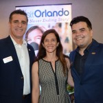 Patrick Yvars, Jane Terra e Andre Almeida, do Visit Orlando