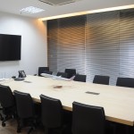 Sala de reunião do novo escritório da American Airlines