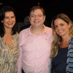 Simone Sá e Ricardo Silva, da American, com Cristiana Campos, da Rio Travel