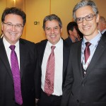 Vinicius Lummertz, ministro do Turismo, Luis Eduardo Falco, da CVC Corp, e Marco Ferraz, da Clia Brasil Vinicius Lummertz, ministro do Turismo, Luis Eduardo Falco, da CVC Corp, e Marco Ferraz, da Clia Brasil