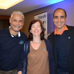 Willams Silva, da Azul Viagens, Renata Galvão, da Geômade Turismo, e Luiz Antonio Bussi, da Flytour MMT Viagens Willams Silva, da Azul Viagens, Renata Galvão, da Geômade Turismo, e Luiz Antonio Bussi, da Flytour MMT Viagens