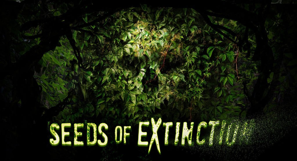 Universal confirma Seeds of Extinction como casa do Halloween Horror Nights Seeds of Extinction places guests on Earth moments after a meteor has hit causing immediate mass destruction across the entire planet. Guests will come face-to-face with horrific, humanoid plants, strangling vines, deadly blooms and more. They will have no place to hide as they find a way to escape the invasive vegetation overtaking the place they once called home…