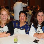 Adriana de Carvalho, da Abeoc, Cristina Fritch, da Abav-RJ, e Fátima Facuri, da Abeoc Adriana de Carvalho, da Abeoc, Cristina Fritch, da Abav-RJ, e Fátima Facuri, da Abeoc