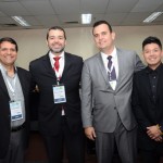 Adriano Pereira, Edmilson Romão e Felipe Akagawa, da Abav-SP, com Marcelo Oliveira, da Abav Nacional