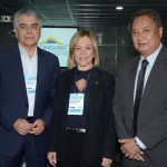 Alberto Alves, e Vanessa Mendonça, do Ministerio do Turismo, e Jaime Okamura, secretário adjunto de Turismo do Mato Grosso